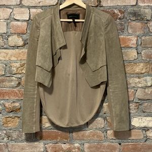 BCBGMaxAzria tan crop jacket